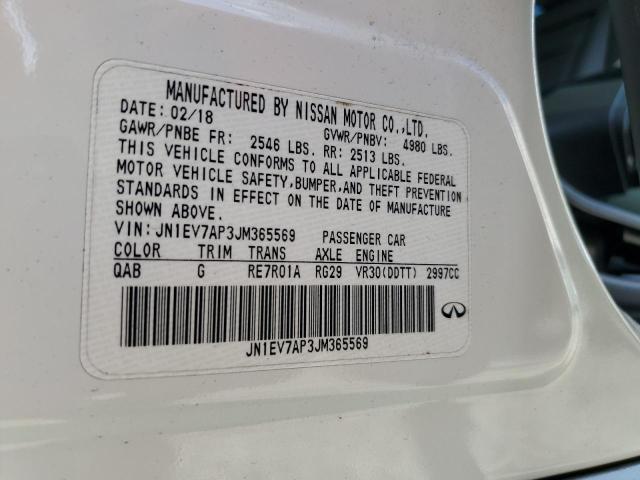 2018 INFINITI Q50 LUXE - JN1EV7AP3JM365569