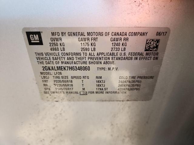 2017 GMC TERRAIN SL 2GKALMEK7H6348060