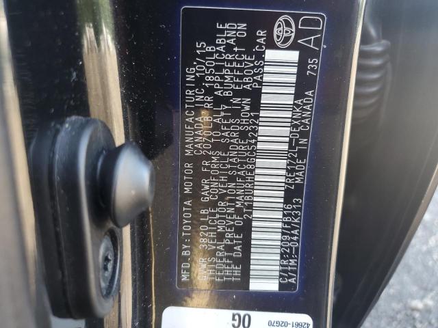2016 TOYOTA COROLLA L - 2T1BURHE8GC542321