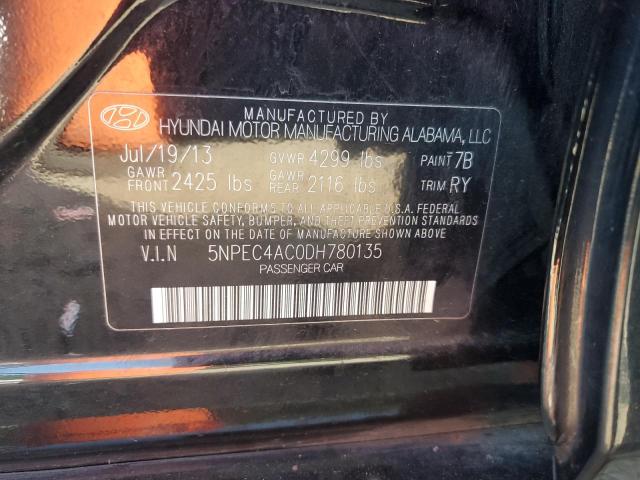 2013 HYUNDAI SONATA SE - 5NPEC4AC0DH780135