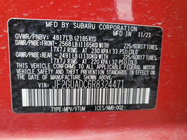 2024 SUBARU CROSSTREK JF2GUADC6R8324471