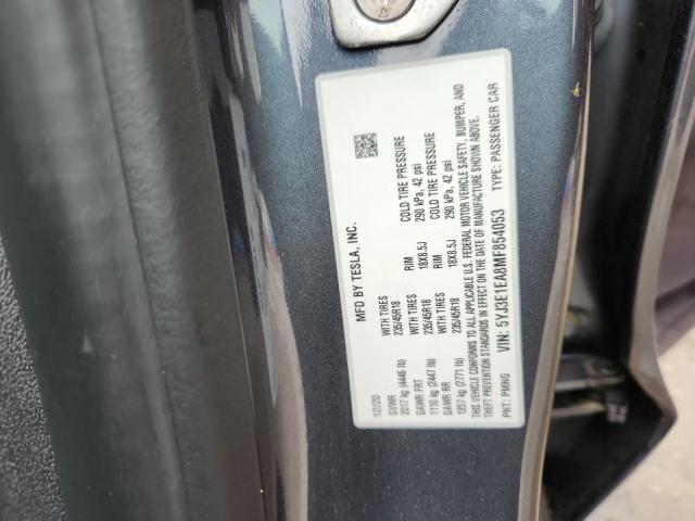 2021 TESLA MODEL 3 - 5YJ3E1EA8MF854053