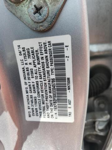 2014 HONDA CIVIC LX - 19XFB2F5XEE045786