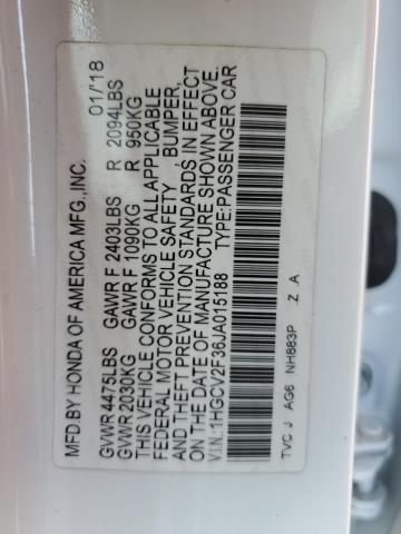 2018 HONDA ACCORD SPO 1HGCV2F36JA015188