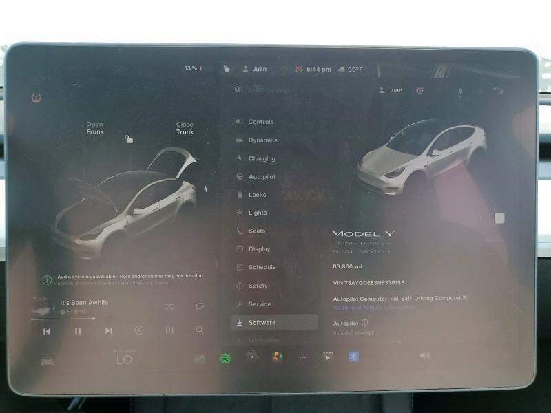 2022 TESLA MODEL Y 7SAYGDEE3NF376133