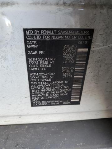 2018 NISSAN ROGUE S KNMAT2MT7JP601071