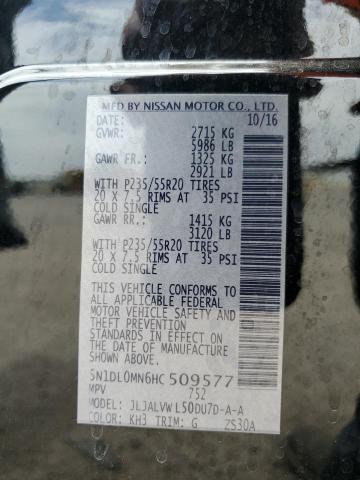 2017 INFINITI QX60 5N1DL0MN6HC509577