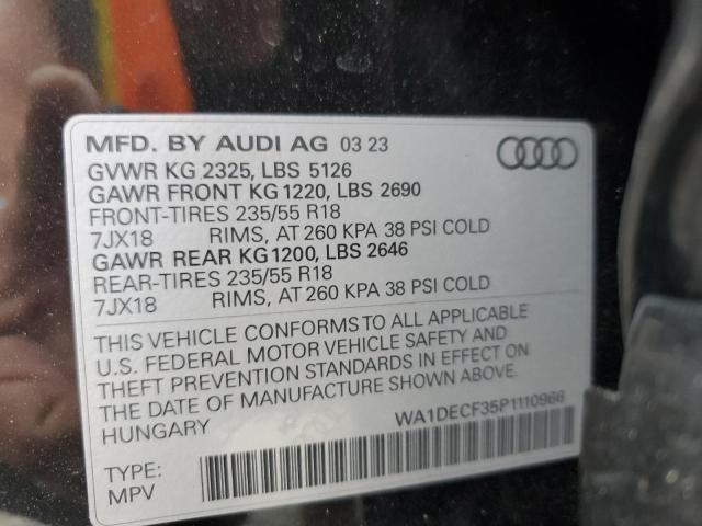 2023 AUDI Q3 PREMIUM WA1DECF35P1110966