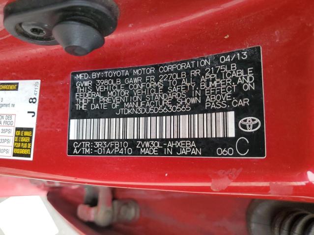 2013 TOYOTA PRIUS - JTDKN3DU5D5630565