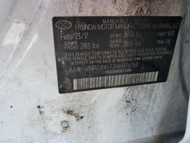 2017 HYUNDAI ELANTRA SE - 5NPD84LF2HH196152