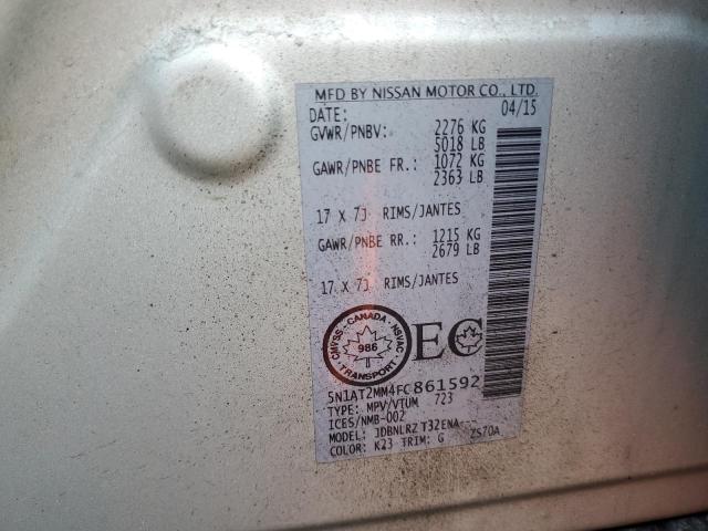 2015 NISSAN ROGUE S 5N1AT2MM4FC861592