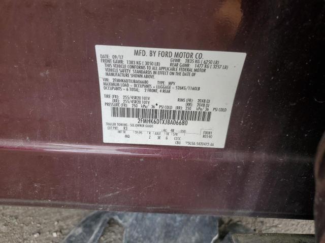 2018 FORD FLEX LIMIT 2FMHK6DTXJBA06680
