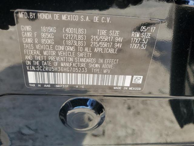 2017 HONDA HR-V LX 3CZRU5H36HG705233