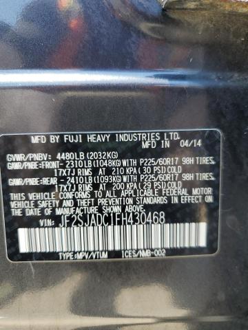 2015 SUBARU FORESTER 2 JF2SJADC1FH430468