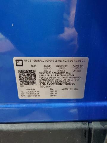 2024 CHEVROLET EQUINOX RS 3GNAXWEG0RS108995