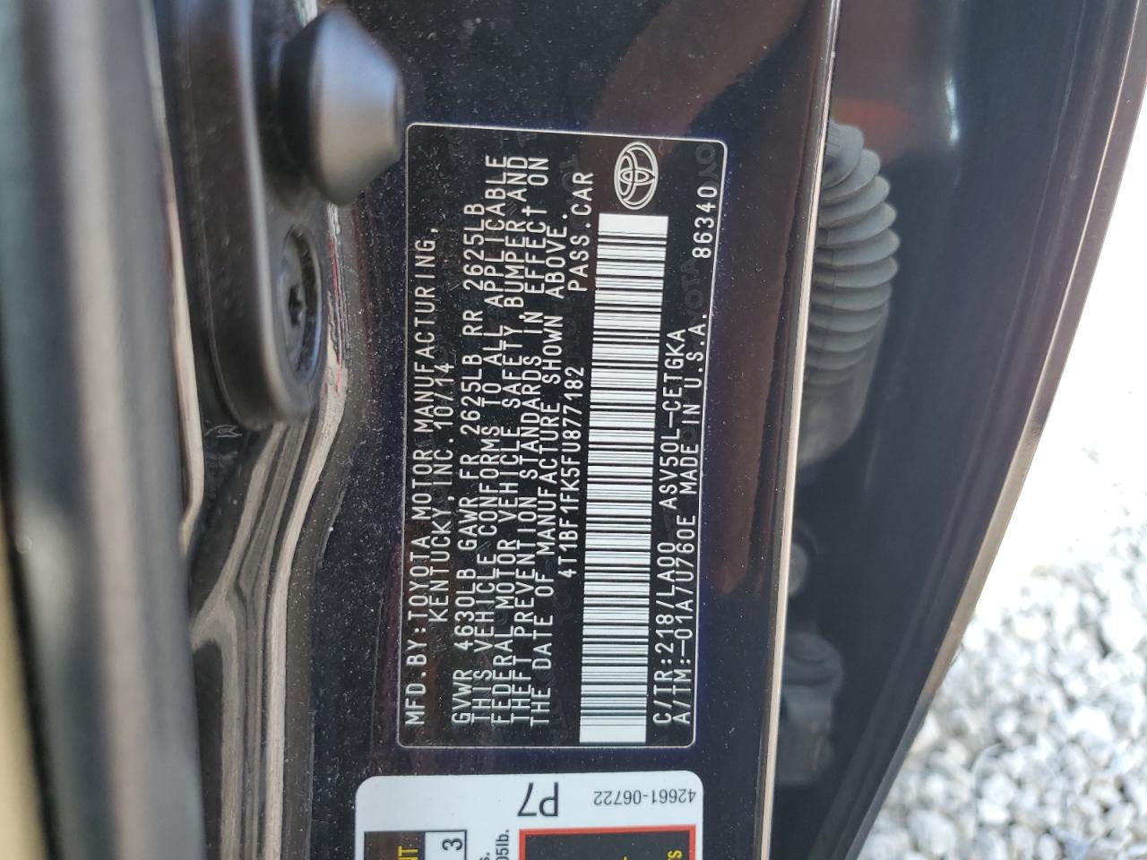 Toyota Camry le 2015