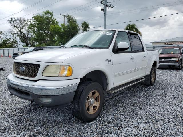 FORD F150 SUPER 2003 white crew pic gas 1FTRW08L83KA30568 photo #1