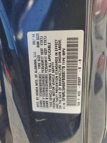 2015 HONDA ODYSSEY EX 5FNRL5H66FB008778