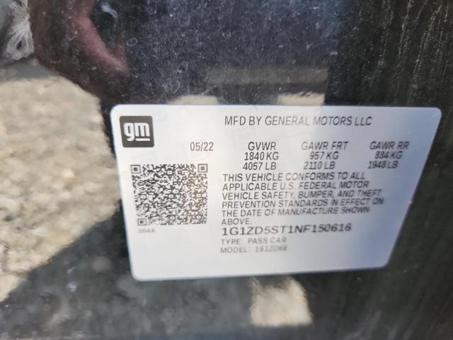 2022 CHEVROLET MALIBU LT - 1G1ZD5ST1NF150616