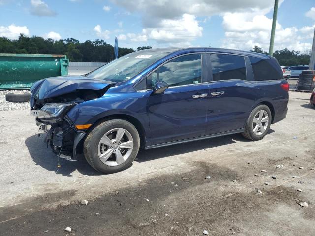 HONDA ODYSSEY EX 2019 blue  gas 5FNRL6H74KB035499 photo #1
