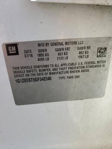 2016 CHEVROLET MALIBU LT - 1G1ZE5ST5GF342346