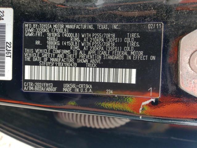 2011 TOYOTA TUNDRA DOU - 5TFUY5F11BX190439