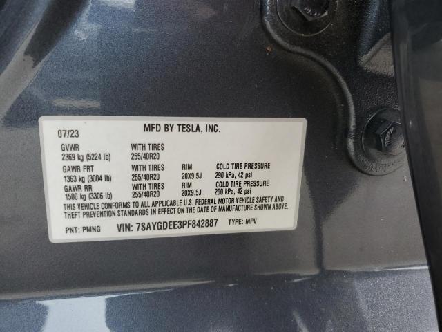 2023 TESLA MODEL Y 7SAYGDEE3PF842887