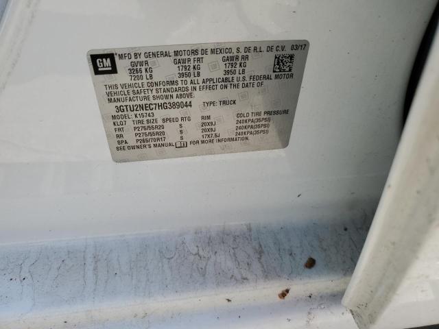 2017 GMC SIERRA K1500 SLT - 3GTU2NEC7HG389044