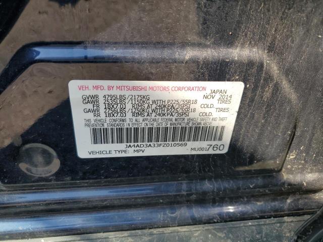 2015 MITSUBISHI OUTLANDER - JA4AD3A33FZ010569