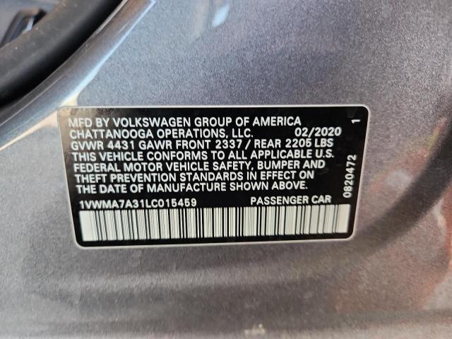 2020 VOLKSWAGEN PASSAT R-L - 1VWMA7A31LC015459