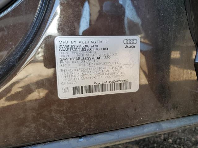2012 AUDI Q5 PREMIUM PLUS - WA1LFAFP3CA093983