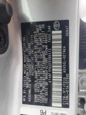 2014 TOYOTA CAMRY L - 4T4BF1FK2ER386413