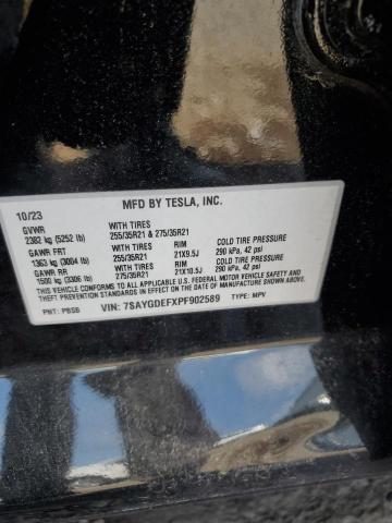2023 TESLA MODEL Y 7SAYGDEFXPF902589