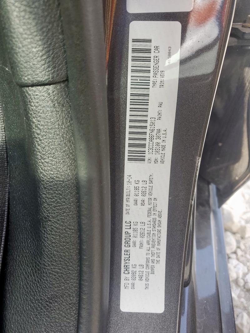 2015 CHRYSLER 200 LIMITE - 1C3CCCAB6FN615013
