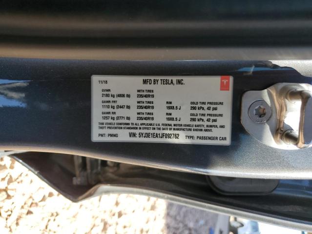 2018 TESLA MODEL 3 5YJ3E1EA1JF092762