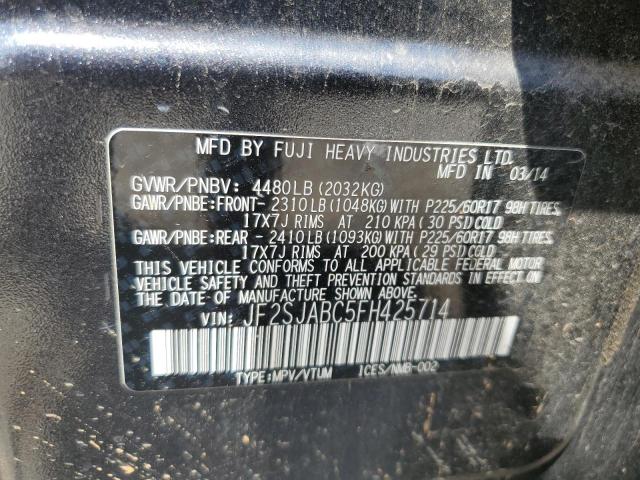 2015 SUBARU FORESTER 2 JF2SJABC5FH425714