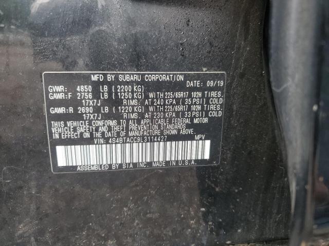 2020 SUBARU OUTBACK PR 4S4BTACC9L3114427