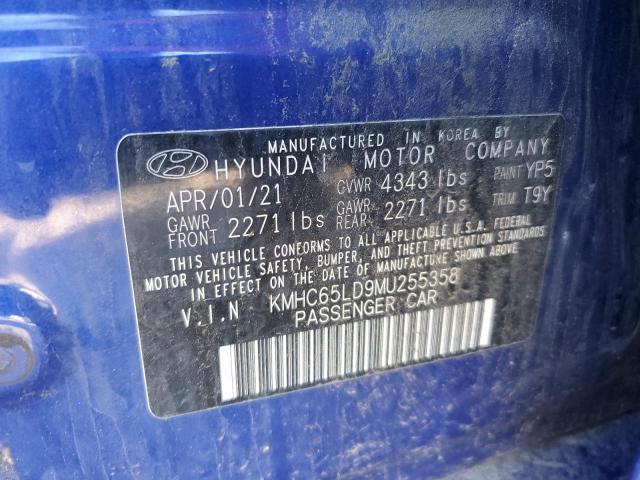 2021 HYUNDAI IONIQ SE KMHC65LD9MU255358