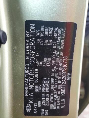 2011 KIA SOUL + - KNDJT2A20B7310778