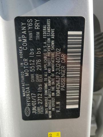 2018 GENESIS G80 ULTIMA KMHGN4JF2JU240702