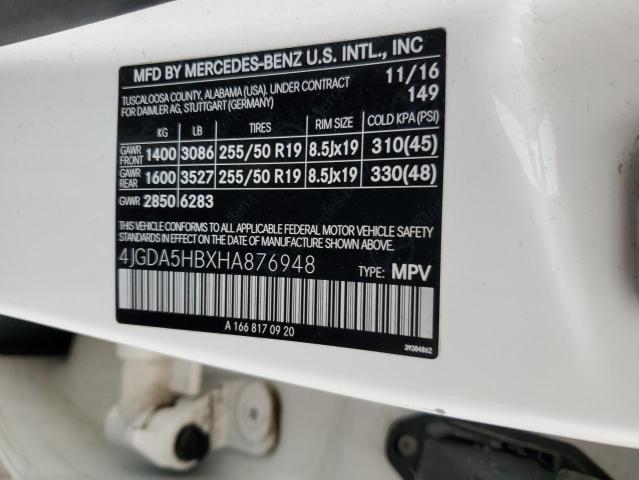 2017 MERCEDES-BENZ GLE 350 4M 4JGDA5HBXHA876948