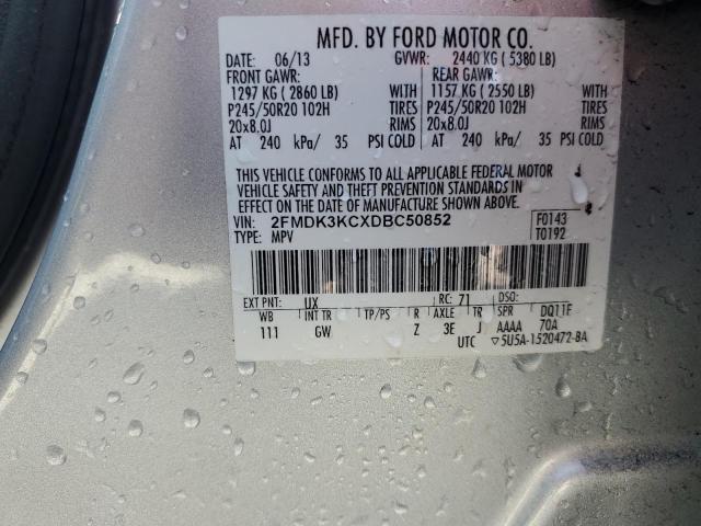 2013 FORD EDGE LIMIT - 2FMDK3KCXDBC50852