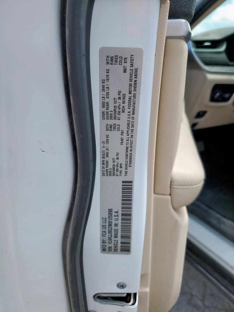 2021 JEEP GRAND CHER - 1C4RJJBG2M8125898