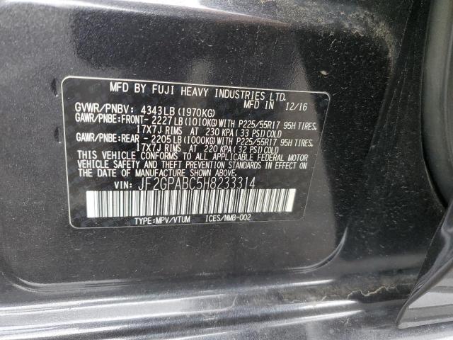 2017 SUBARU CROSSTREK JF2GPABC5H8233314