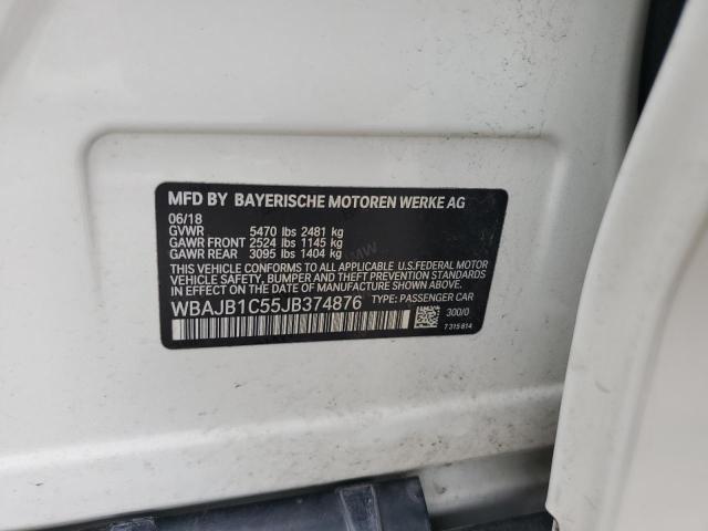 2018 BMW 530XE WBAJB1C55JB374876