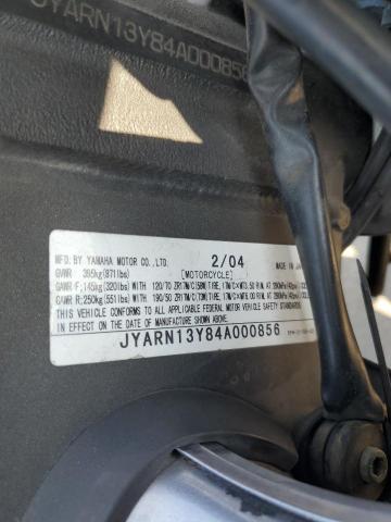 2004 YAMAHA YZFR1 C JYARN13Y84A000856