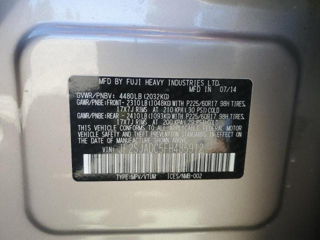 2015 SUBARU FORESTER 2 JF2SJADC5FH485912