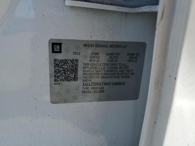 2019 CHEVROLET MALIBU LT - 1G1ZD5ST9KF166803