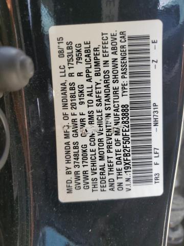 2015 HONDA CIVIC LX 19XFB2F50FE283888