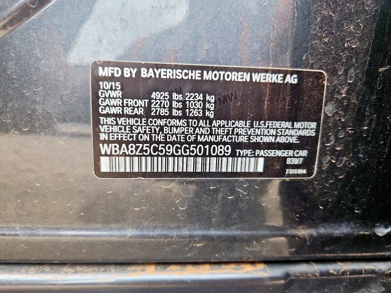 2016 BMW 328 XIGT S WBA8Z5C59GG501089